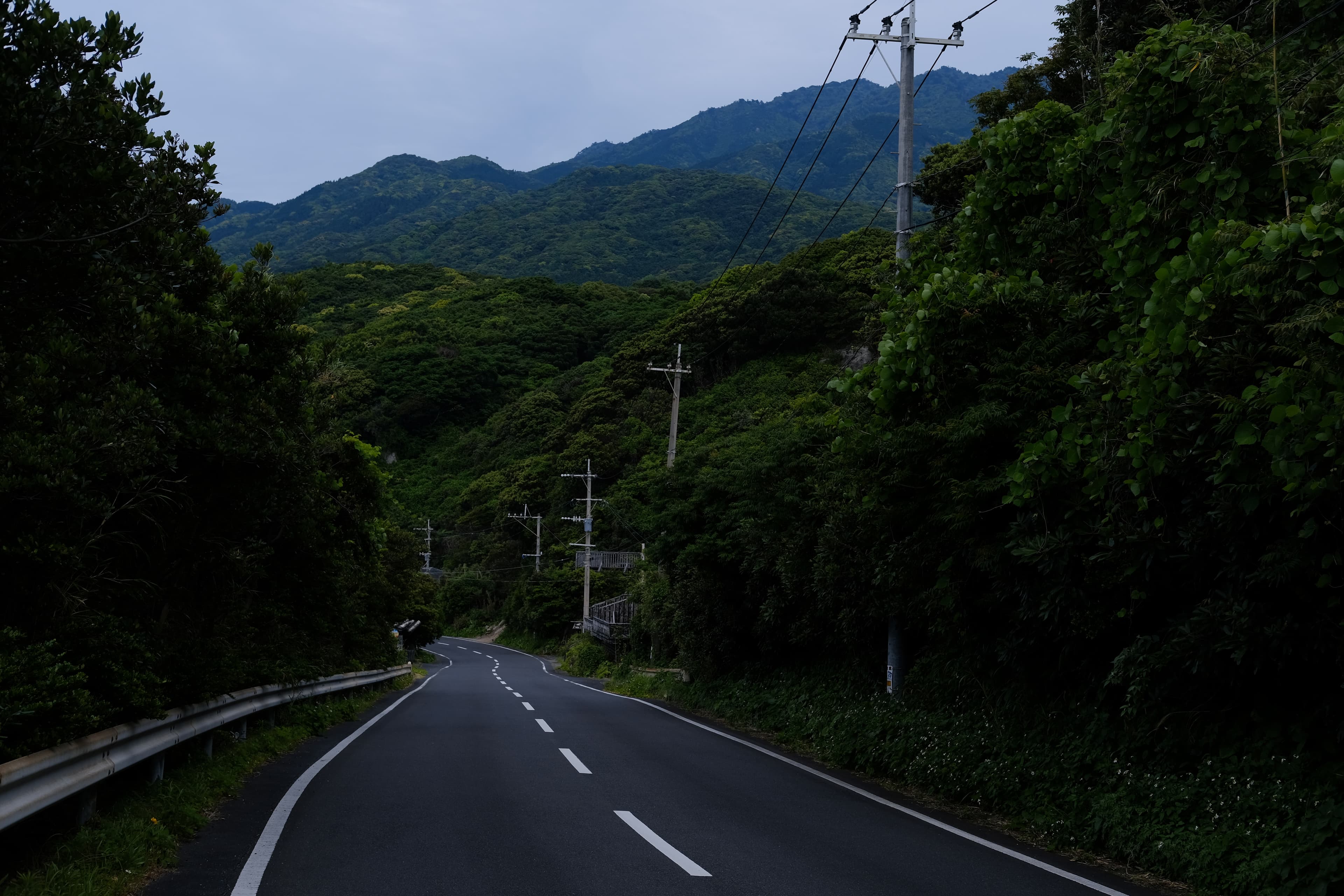 Mountain road landscape